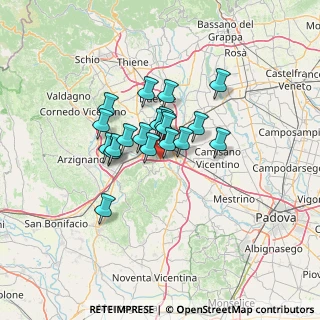 Mappa Tangenziale Sud, 36100 Vicenza VI, Italia (8.9095)