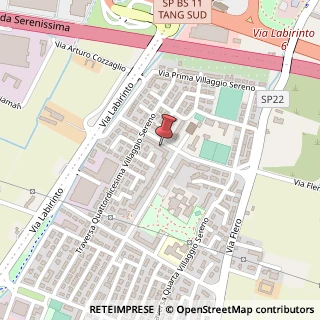 Mappa Via Quinta, 53, 25125 Brescia, Brescia (Lombardia)