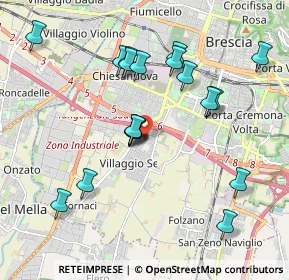 Mappa Villaggio Sereno -Traversa Dodici, 25125 Brescia BS, Italia (1.92737)