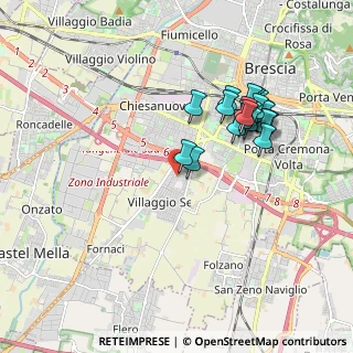 Mappa Villaggio Sereno -Traversa Dodici, 25125 Brescia BS, Italia (1.7765)