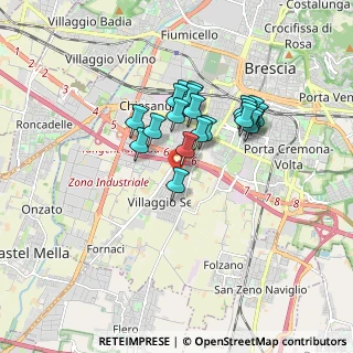 Mappa Villaggio Sereno -Traversa Dodici, 25125 Brescia BS, Italia (1.3665)