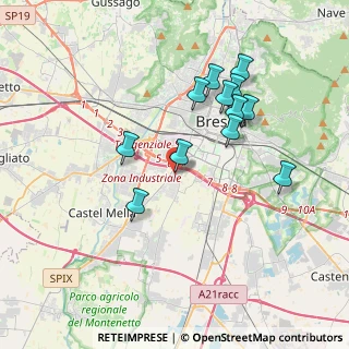 Mappa Villaggio Sereno -Traversa Dodici, 25125 Brescia BS, Italia (3.47)