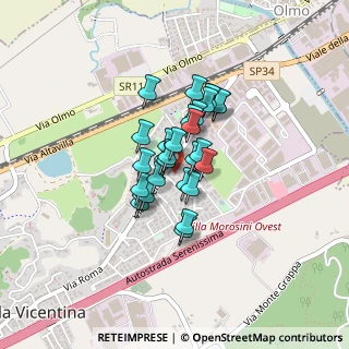 Mappa Via Rovigo, 36077 Altavilla Vicentina VI, Italia (0.25333)