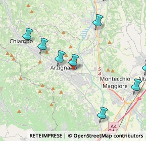 Mappa Via Vicenza, 36071 Arzignano VI, Italia (5.86917)
