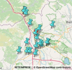 Mappa Via Marconi, 10013 Borgofranco d'Ivrea TO, Italia (6.86556)