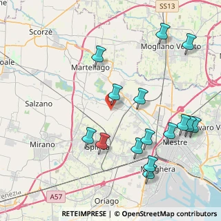 Mappa Via Monsignor A. G. Longhin, 30030 Martellago VE, Italia (4.72133)