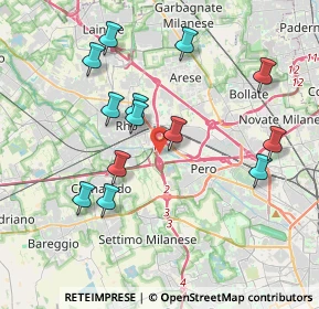 Mappa Via Alcide De Gasperi, 20016 Pero MI, Italia (3.83462)