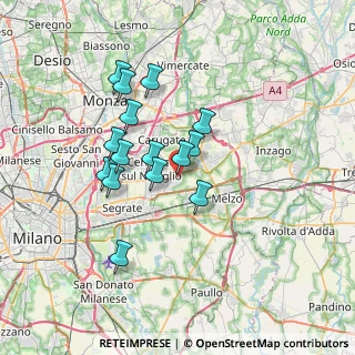 Mappa Piazza Europa, 20051 Cassina de' Pecchi MI, Italia (5.84067)