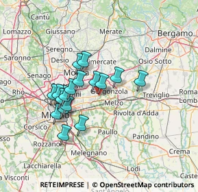 Mappa Piazza Europa, 20051 Cassina de' Pecchi MI, Italia (11.12529)