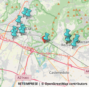 Mappa Via Domenico Lusetti, 25135 Brescia BS, Italia (4.51615)