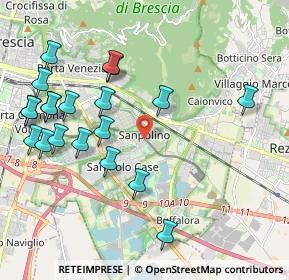 Mappa Via Domenico Lusetti, 25135 Brescia BS, Italia (2.32)