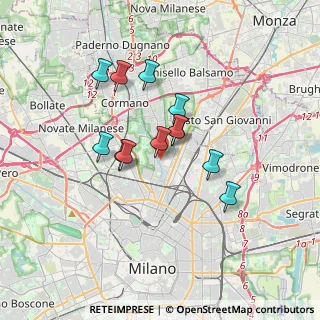 Mappa Via Paolo Santagostino, 20162 Milano MI, Italia (2.71083)