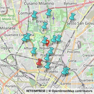 Mappa Via Paolo Santagostino, 20162 Milano MI, Italia (1.89875)