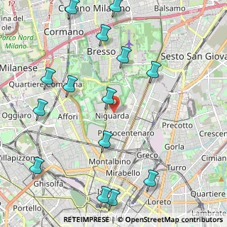 Mappa Via Paolo Santagostino, 20162 Milano MI, Italia (2.67643)