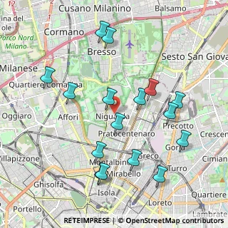 Mappa Via Paolo Santagostino, 20162 Milano MI, Italia (2.08125)