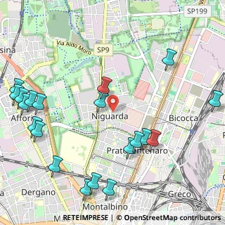 Mappa Via Paolo Santagostino, 20162 Milano MI, Italia (1.4005)