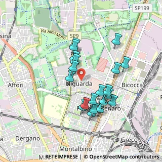Mappa Via Paolo Santagostino, 20162 Milano MI, Italia (0.8155)