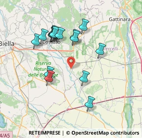Mappa 13851 Castelletto Cervo BI, Italia (6.9875)