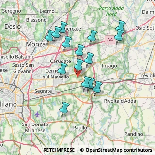 Mappa Via XXV Aprile, 20051 Cassina de' Pecchi MI, Italia (6.72533)