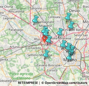Mappa Via Don C. Sommariva, 20016 Pero MI, Italia (6.80923)