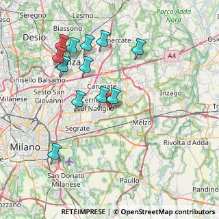Mappa Via Radioamatori, 20060 Cassina De' Pecchi MI, Italia (7.87833)