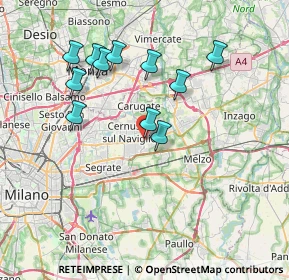 Mappa SS padana superiore, 20051 Cassina de' Pecchi MI (6.95545)