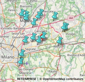 Mappa SS padana superiore, 20051 Cassina de' Pecchi MI (7.50125)