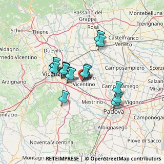 Mappa Via E. Fermi, 36043 Camisano Vicentino VI, Italia (10.5085)