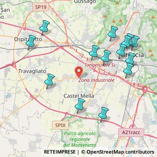 Mappa Via Donatori di Sangue, 25030 Castel Mella BS, Italia (4.99357)