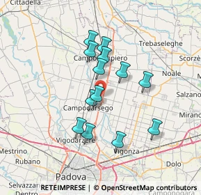 Mappa Via G. Visentini, 35011 Campodarsego PD, Italia (5.79846)