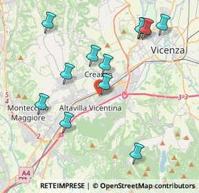 Mappa Via Ugo Foscolo, 36077 Altavilla Vicentina VI, Italia (4.27333)