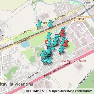 Mappa Via Ugo Foscolo, 36077 Altavilla Vicentina VI, Italia (0.28621)