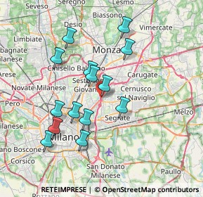 Mappa Via Bormio, 20132 Milano MI, Italia (6.75429)