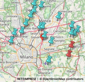 Mappa Via Bormio, 20132 Milano MI, Italia (8.882)
