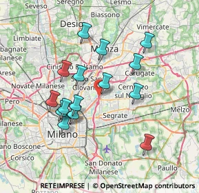 Mappa Via Bormio, 20132 Milano MI, Italia (6.63938)