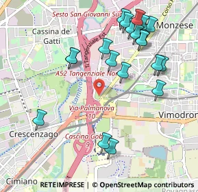 Mappa Via Bormio, 20132 Milano MI, Italia (1.112)
