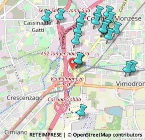 Mappa Via Bormio, 20132 Milano MI, Italia (1.1405)