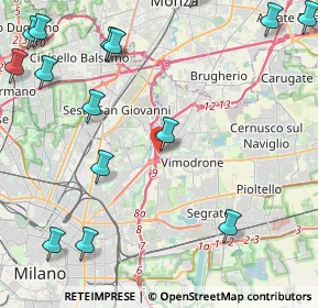 Mappa Via Bormio, 20132 Milano MI, Italia (6.27063)