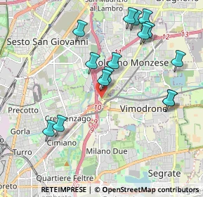 Mappa Via Bormio, 20132 Milano MI, Italia (2.10467)
