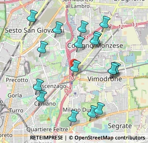 Mappa Via Bormio, 20132 Milano MI, Italia (2.07824)