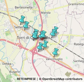 Mappa Via Firenze, 36040 Torri di Quartesolo VI, Italia (1.06917)