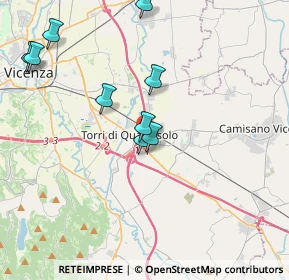 Mappa Via Firenze, 36040 Torri di Quartesolo VI, Italia (4.78364)