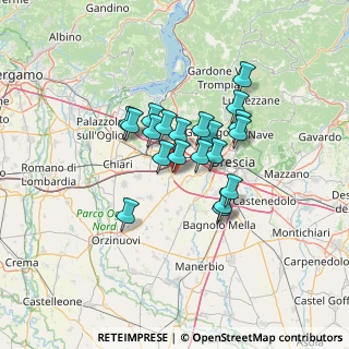 Mappa Via Montegrappa, 25039 Travagliato BS, Italia (9.667)
