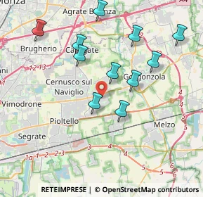 Mappa 20051 Cassina de' Pecchi MI, Italia (3.82273)