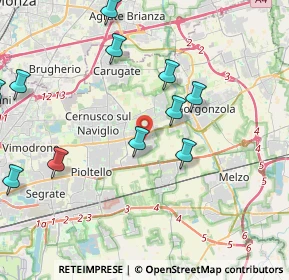 Mappa 20051 Cassina de' Pecchi MI, Italia (5.23692)