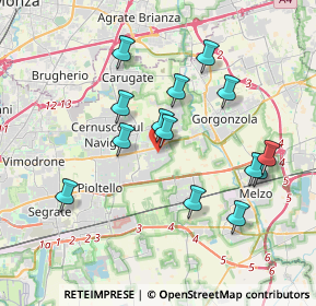 Mappa 20051 Cassina de' Pecchi MI, Italia (3.55071)