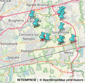 Mappa 20051 Cassina de' Pecchi MI, Italia (3.5325)