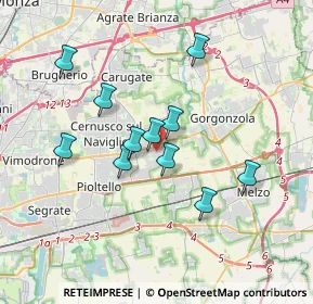 Mappa 20051 Cassina de' Pecchi MI, Italia (3.06727)