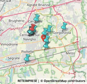 Mappa 20051 Cassina de' Pecchi MI, Italia (2.51077)