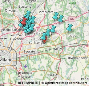 Mappa 20051 Cassina de' Pecchi MI, Italia (7.308)